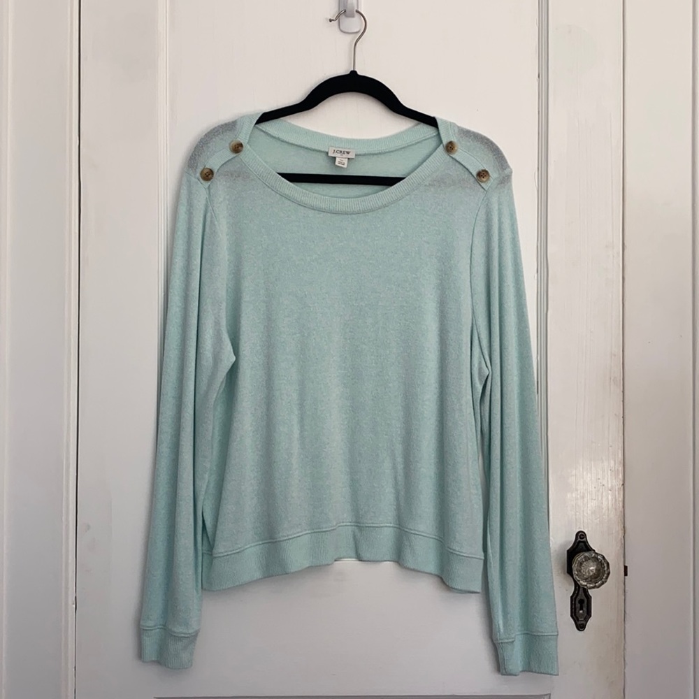 J Crew Turquoise Long Sleeve Sz XL